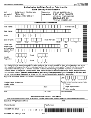 Ssa 581  Form