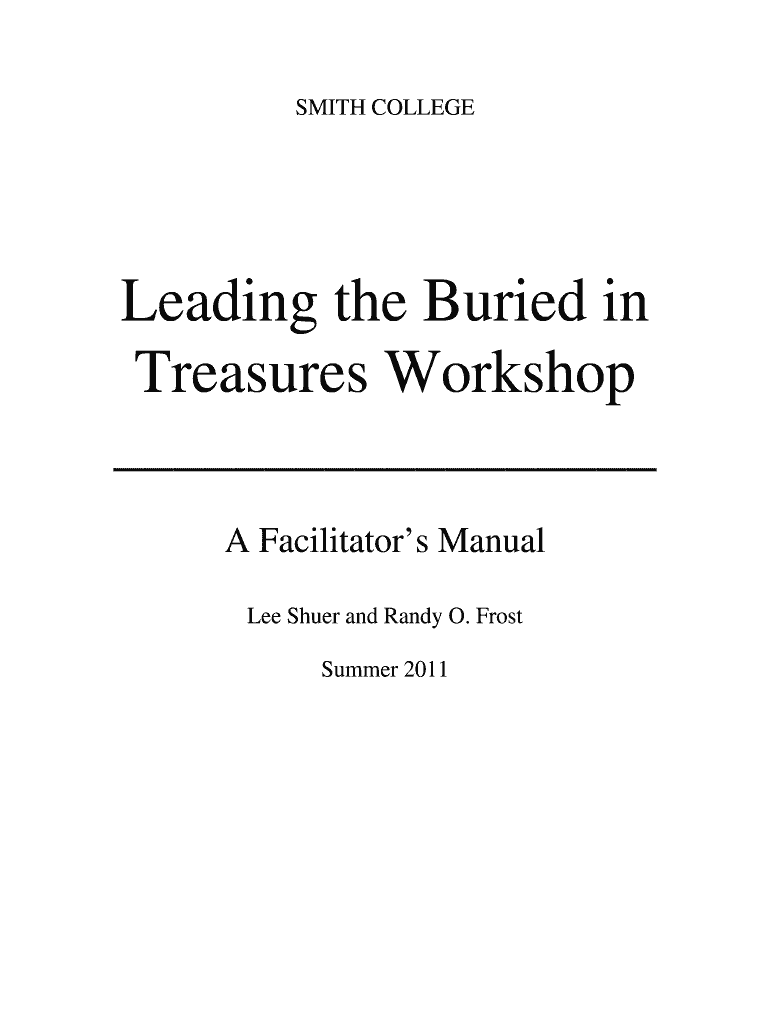 Buried in Treasures Facilitator Guide  Form