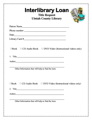 Library Collection Request Form