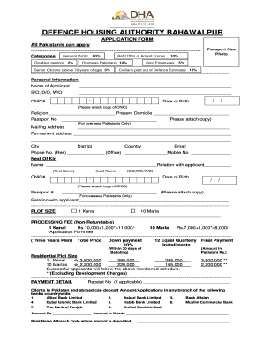 Dha Application Form Download