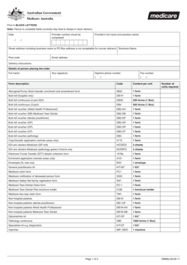  Medicare Stationery Order Form Human Services Medicareaustralia Gov 2020