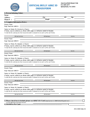 Abkc Address  Form