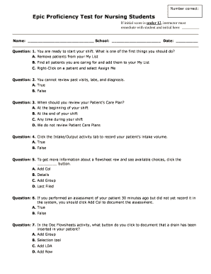 Epic Test Answers  Form