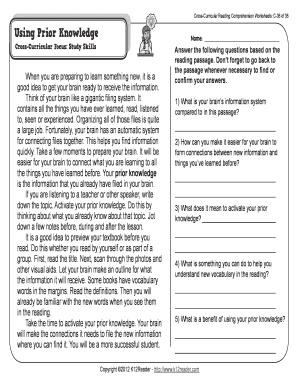 Printable 3rd Grade Reading Worksheets  Form