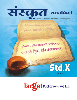 Sanskrit Target Std 10 PDF  Form