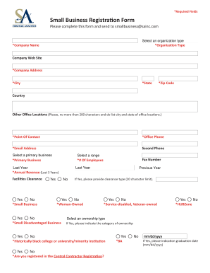 Small Business Registration Form