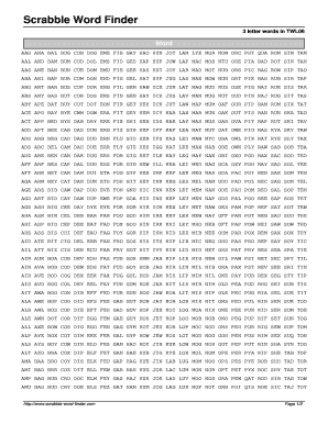 Scrabble Dictionary PDF  Form