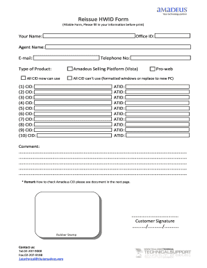 Cid Form