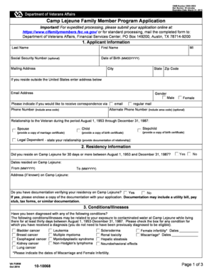 Va Form 10 10068