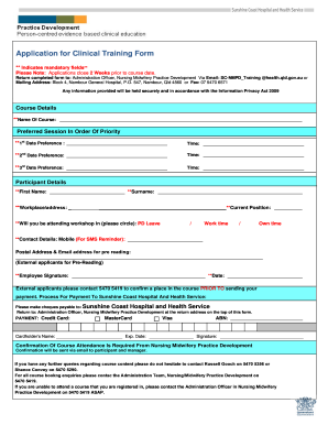 How to Fill Nursing Training Forms