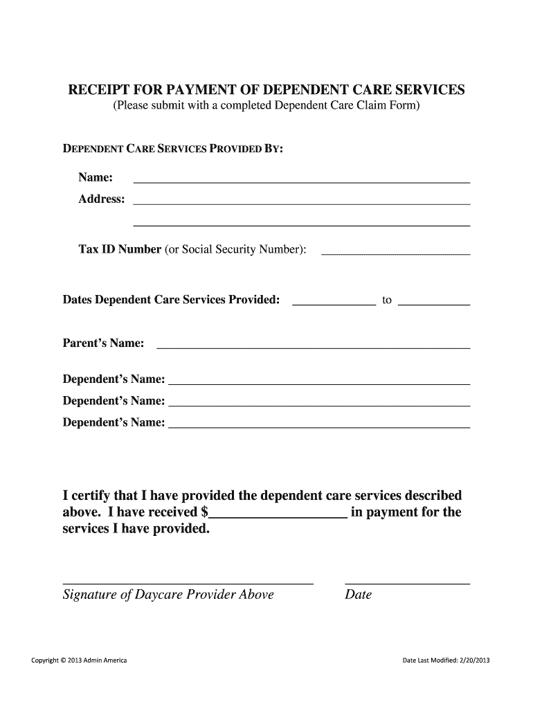 Fsa Receipt Template  Form