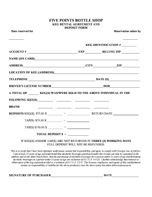 Shop Agreement Format