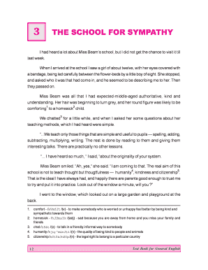 The School for Sympathy PDF  Form