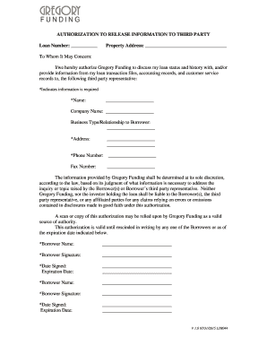 Gregory Funding  Form