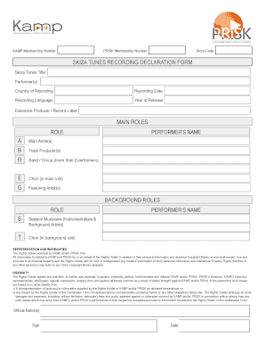 Skiza Tune Registration Form