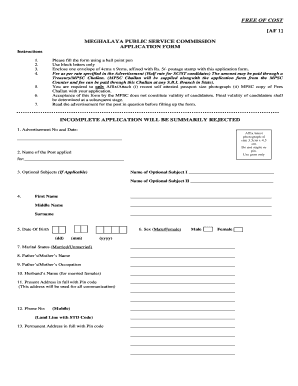 Treasury Challan Meghalaya  Form