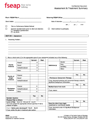 Canada Employee Family Assistance Program  Form