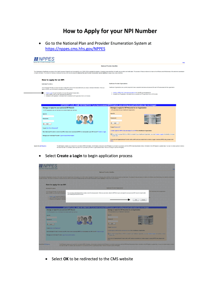 Npi Instructions  Form