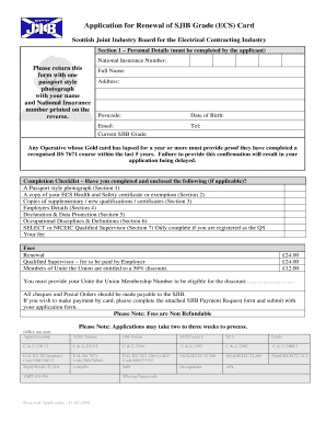 Sjib Grade Card Renewal  Form