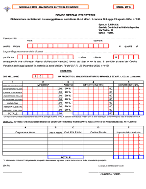 Modello Dfs Enpam  Form