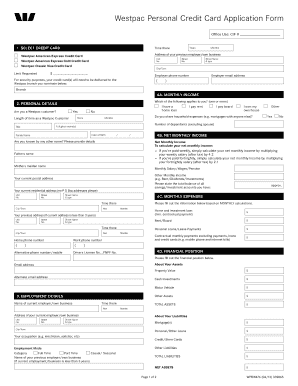 Westpac Loan Application Form PDF