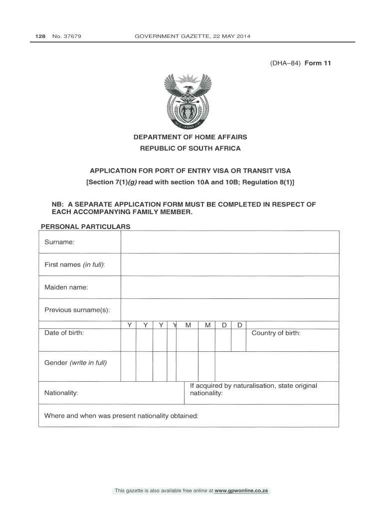 Dha 84 Form 11