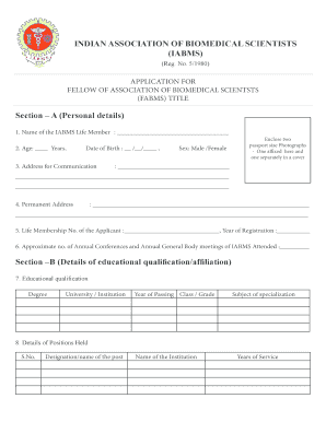 Iabms  Form