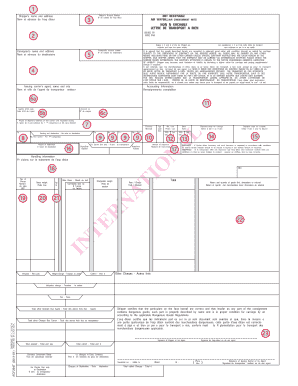 ACC161 AirwayBill International Air Canada  Form