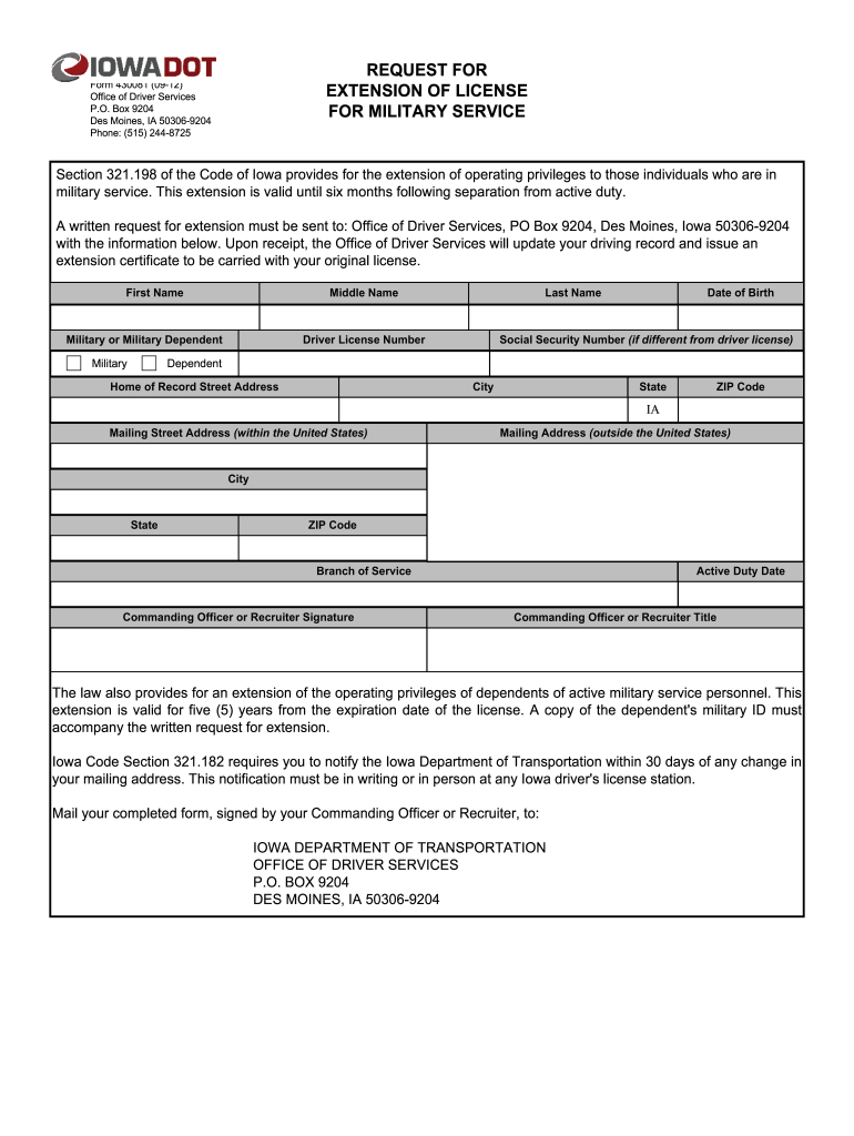 Iowa Dot Forms Printable