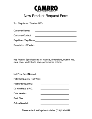 Product sample requests