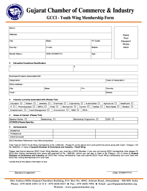 Gcci Members List PDF  Form