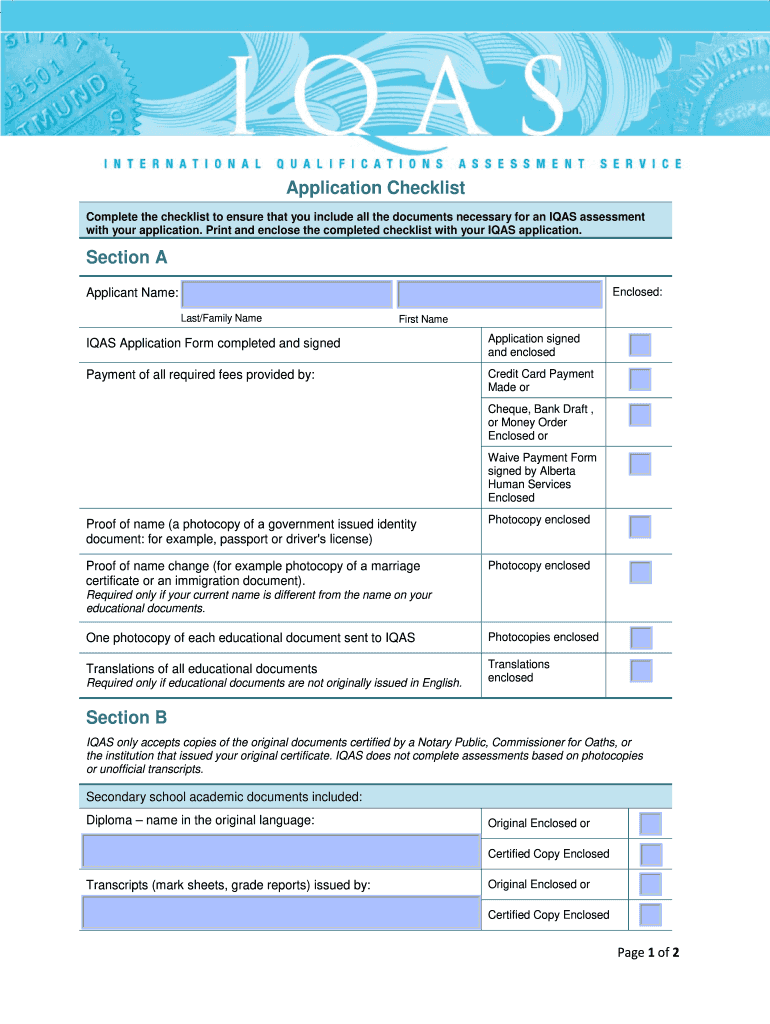 Iqas  Form