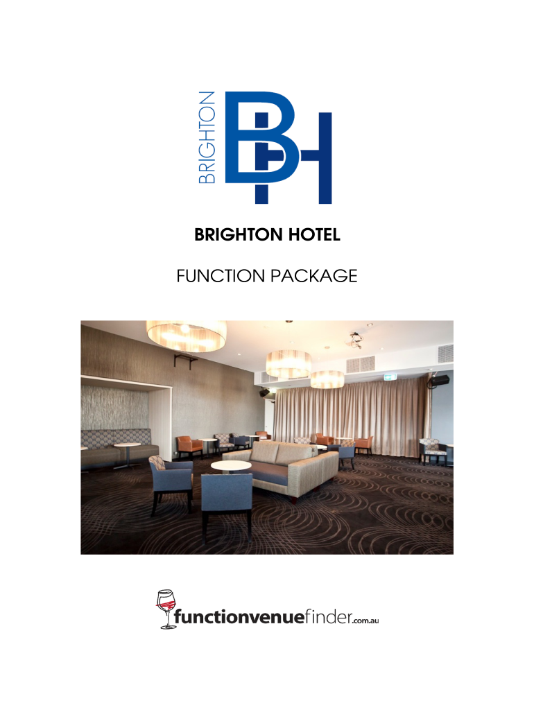 BRIGHTON HOTEL FUNCTION PACKAGE  Downloadsalhgroupinfo  Downloads Alhgroup  Form