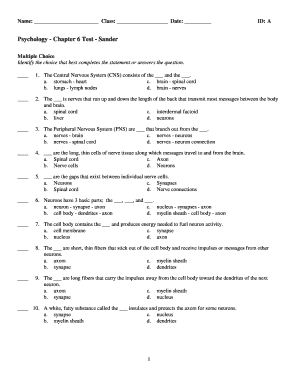 Psychology Questions and Answers PDF  Form
