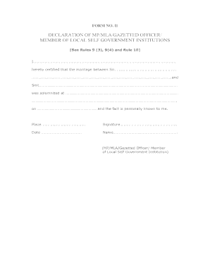 Form No 12 Memorandum of Marriage Solemnizationpdf Mattannurmunicipality