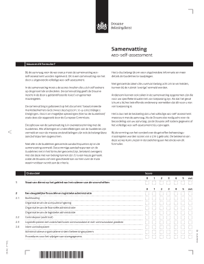 Samenvatting AEO Self Assessment DO 442 1T7FOL  Form