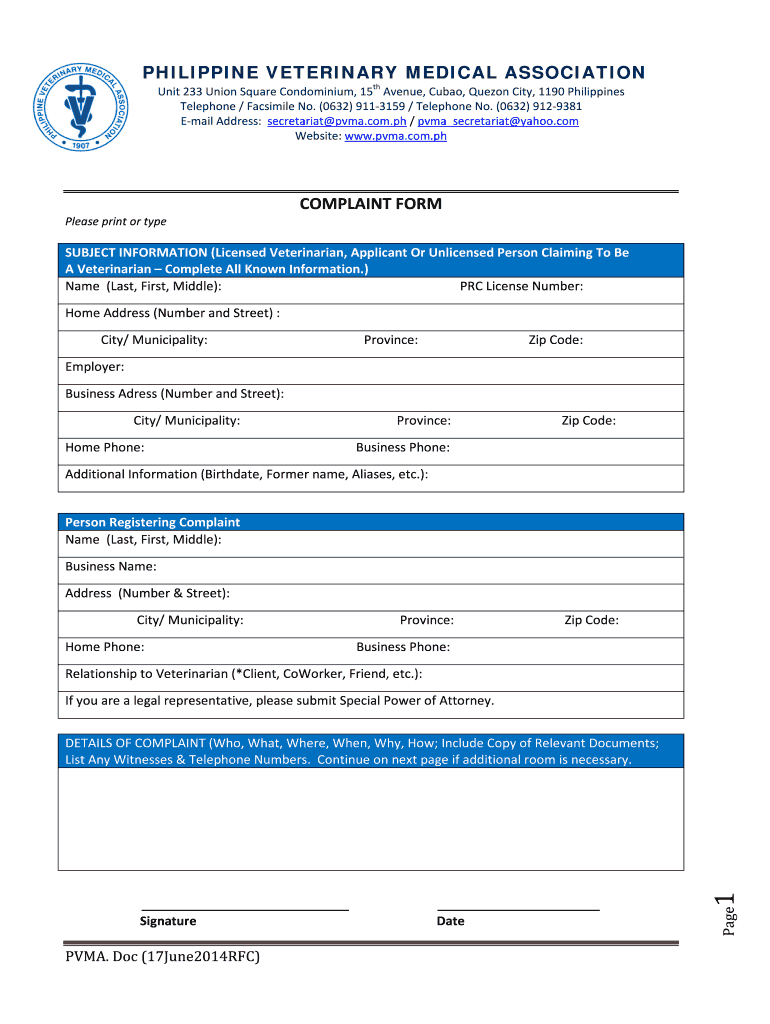  PHILIPPINE VETERINARY MEDICAL ASSOCIATION  PVMA 2014-2024