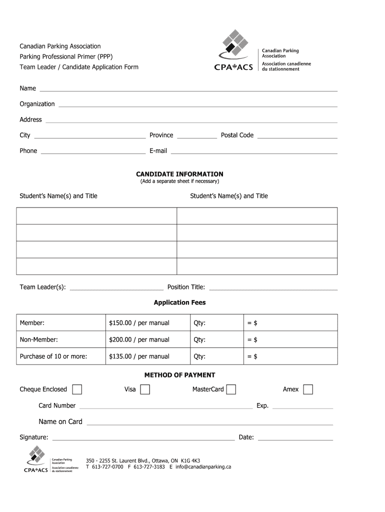 Ppp Application Form
