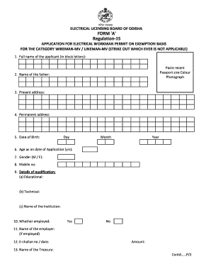 Elbo Odisha  Form