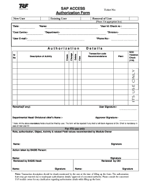 Trf Intranet  Form