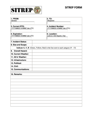 Sitrep Form