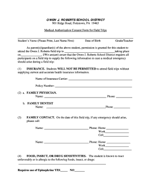 OWEN J ROBERTS SCHOOL DISTRICT OJRSD  Form