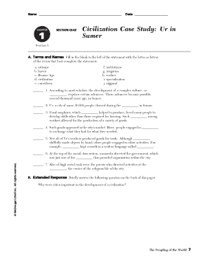 civilization case study ur in sumer answer key