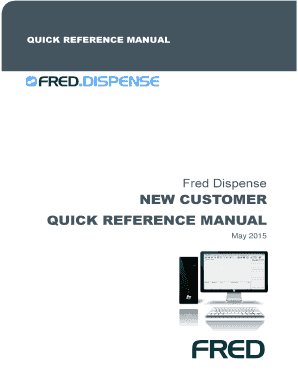 Fred Dispense Manual  Form