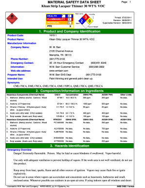 Msds Thinner Impala  Form