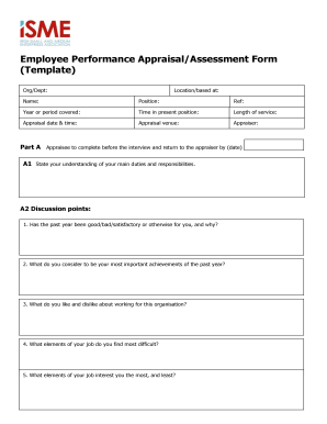 Employee Discussion Form Template