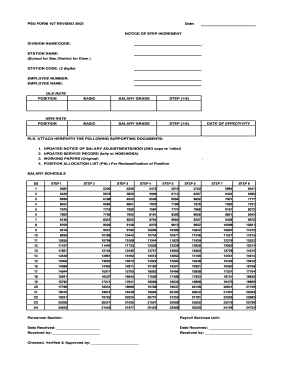 Psu Form