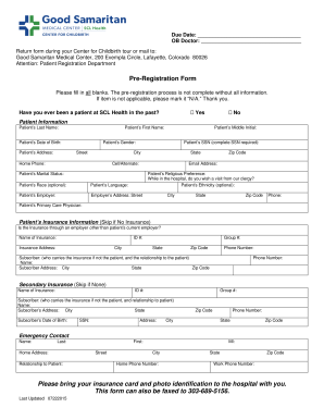 Good Samaritan Hospital Doctors Note  Form