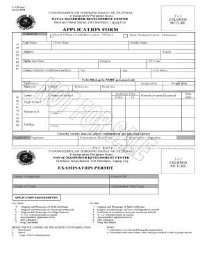 Philippine Navy Application Form PDF