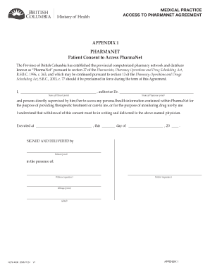 Pharmanet Consent Form